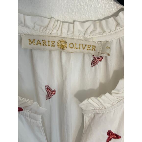 Marie Oliver White Embroidered Gia Dress size medium - Picture 2 of 5